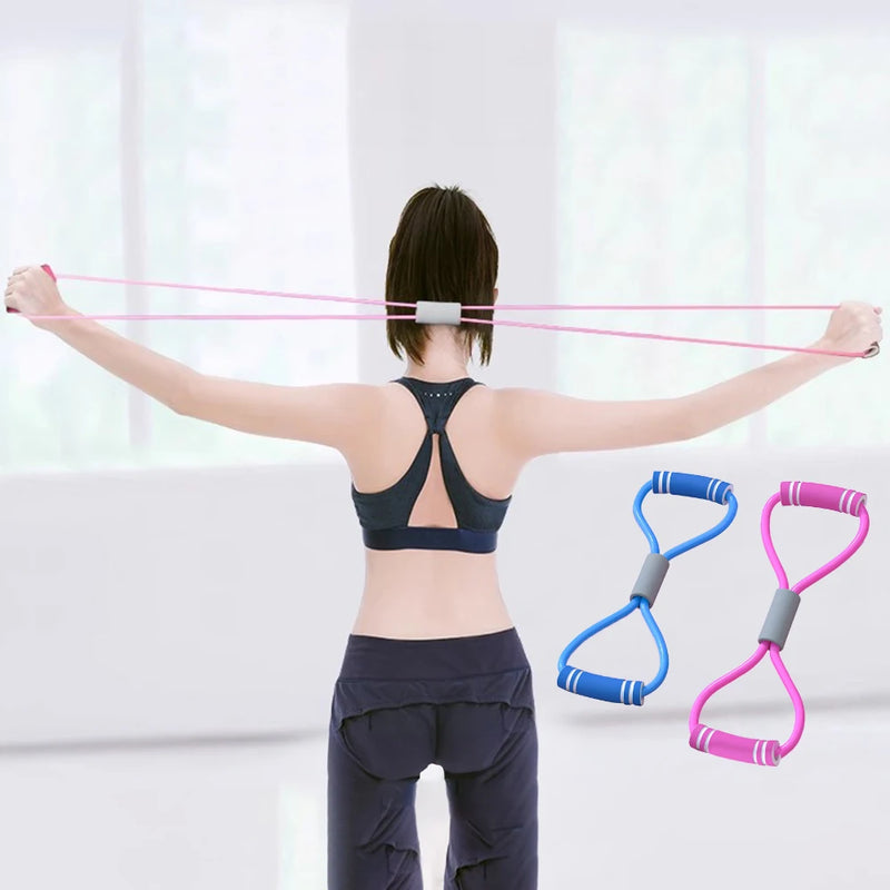 Yoga  Rope Resistance Bands - Bandas Elásticas de Resistência para Mulheres, Exercícios Aeróbicos - Produto Importado -