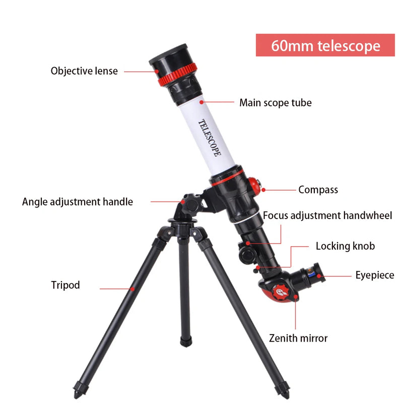 Telescópio Astronômico Profissional HD com Alta Ampliação – Produto Importado