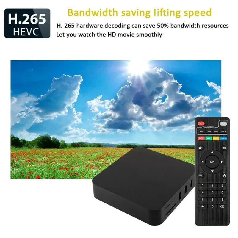 TV Box 4K 5G Android 12.1  com Wi-Fi, 128GB RAM e 512GB Armazenamento